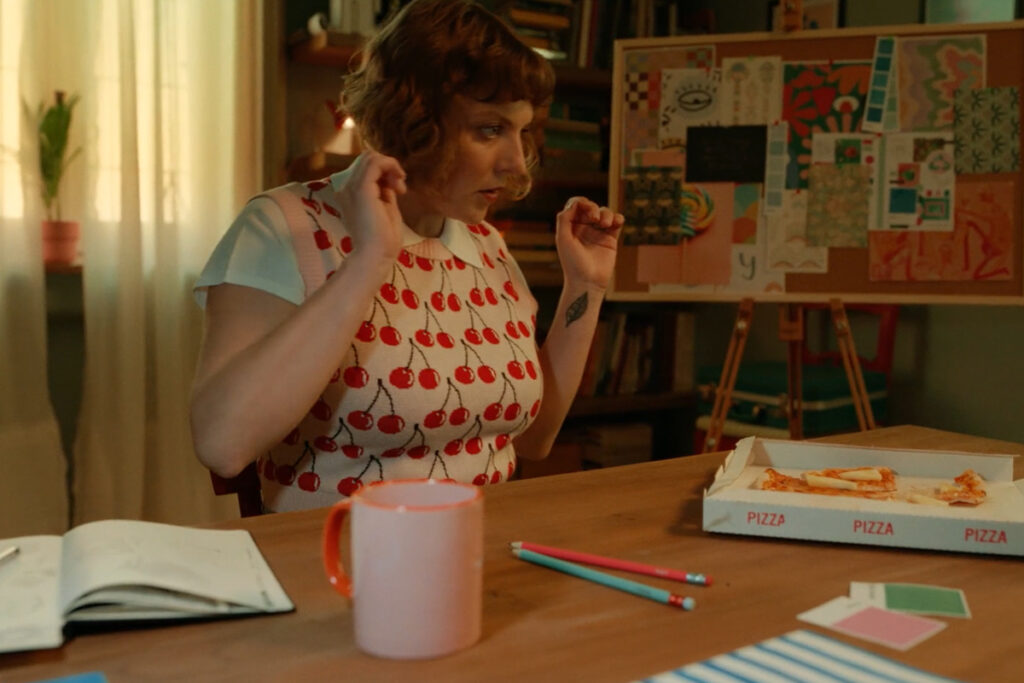 Scenografia per lo spot Vodafone 'House of Lag'. Set design di interni domestici per campagna pubblicitaria TV curata da Martina De Paola.